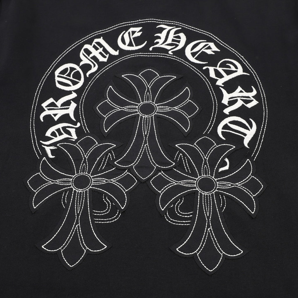 Chrome Hearts Sanskrit Cross Round-Neck T-Shirt