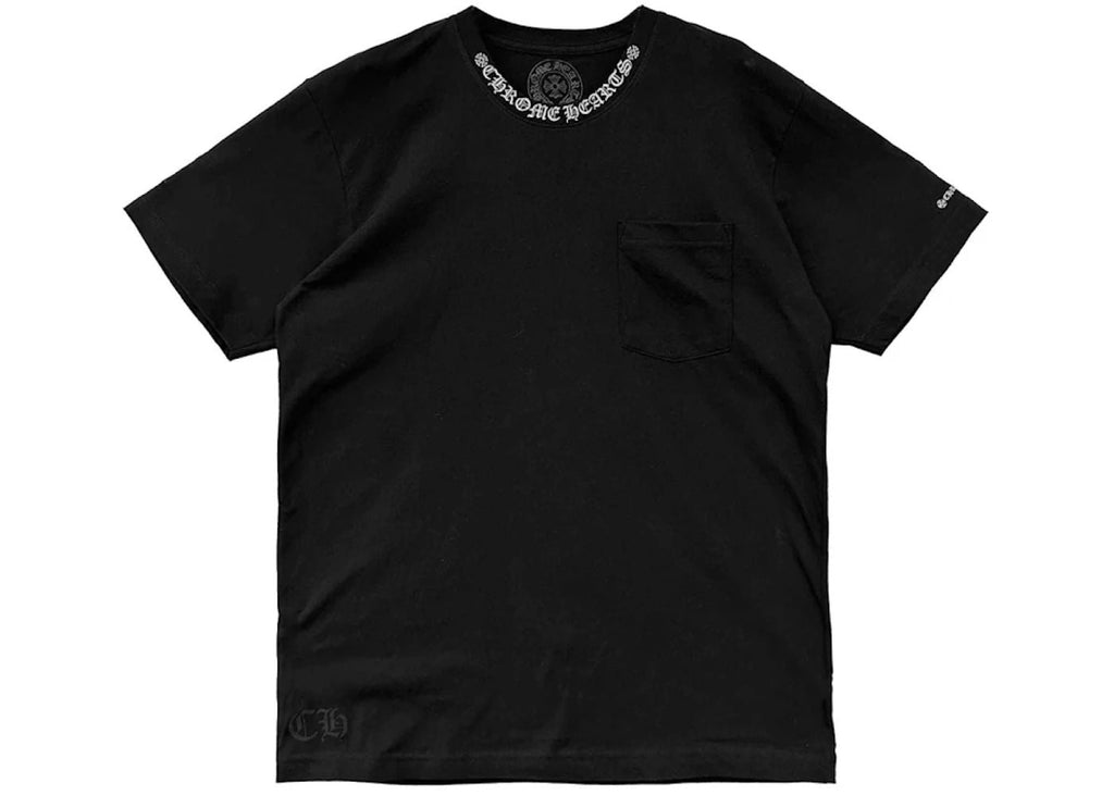 Chrome Hearts Short Sleeve Pocket Crew T-shirt Black