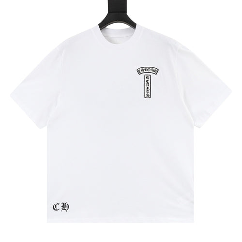 Chrome Hearts Front and Back Embroidered Crewneck T-Shirt
