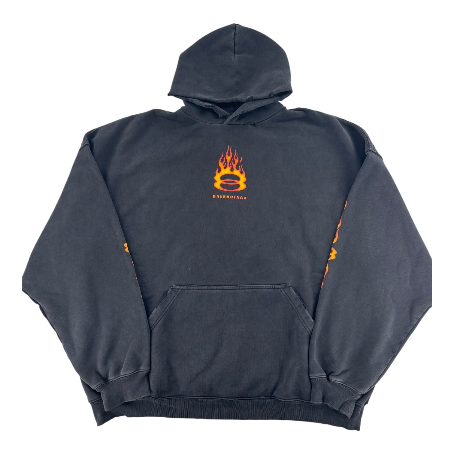 Balenciaga Burning Unity Hoodie Black
