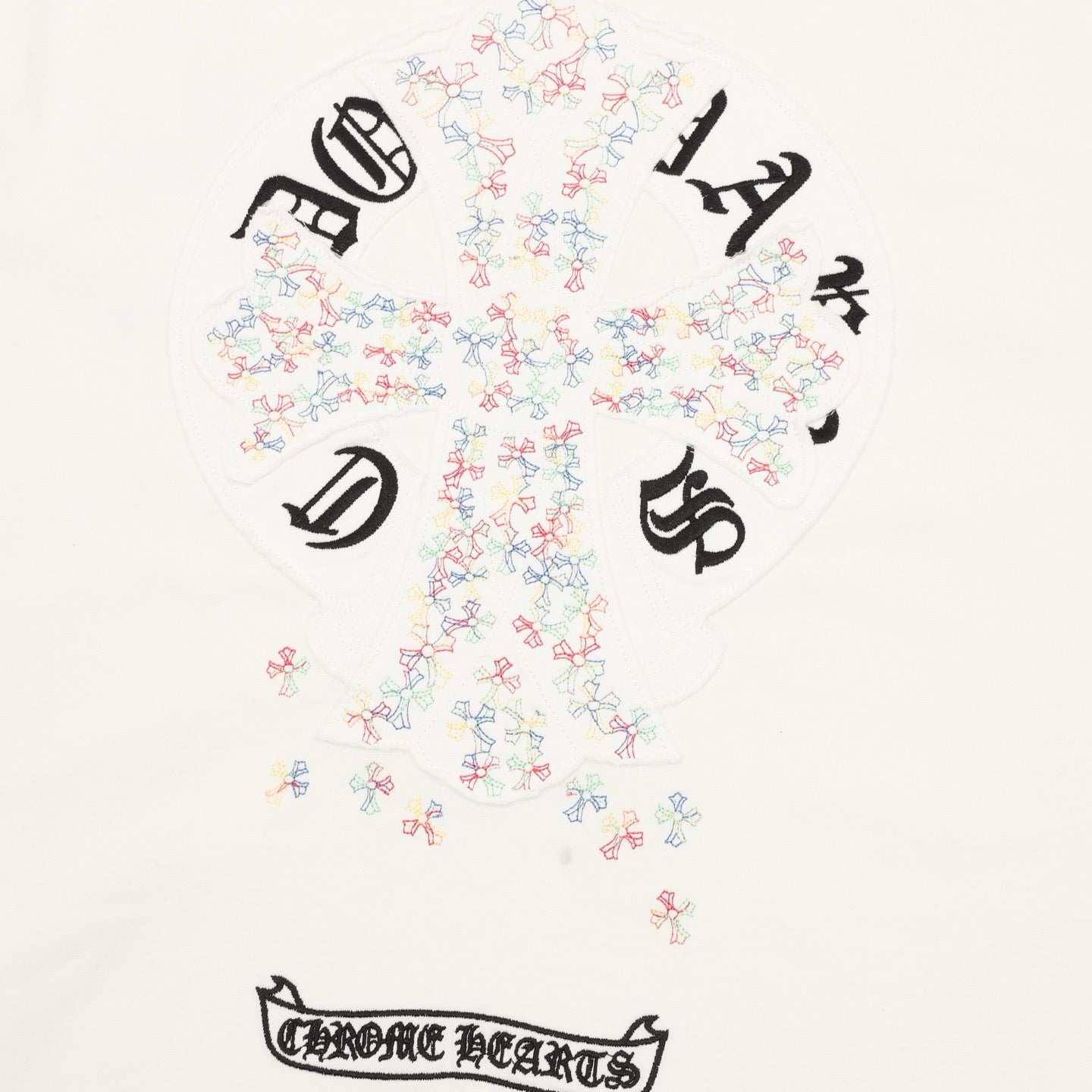 Chrome Hearts Colorful Cross-Stitch T-Shirt