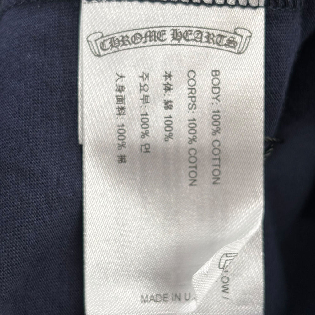 Chrome Hearts V89 Dagger L/S T-shirt Navy/Yellow