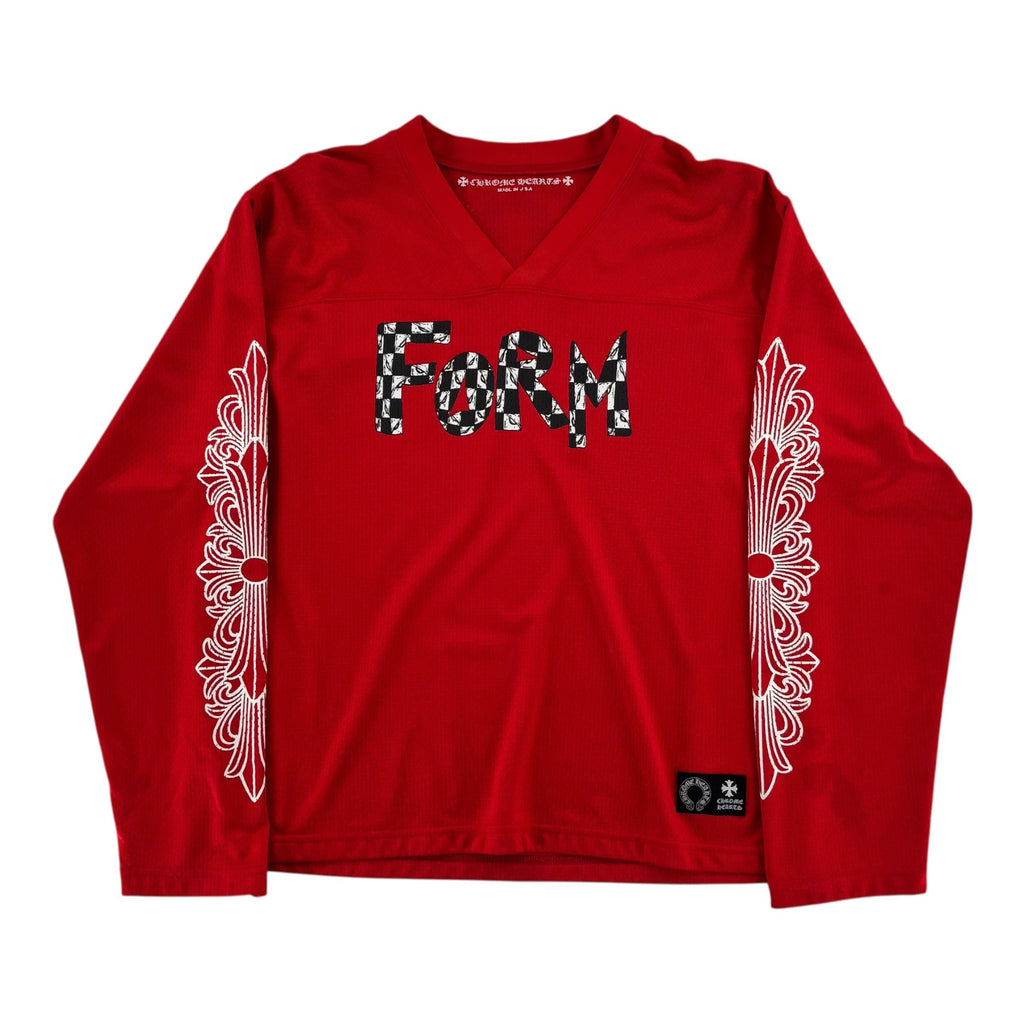 Chrome Hearts Matty Boy Mesh Long Sleeve Jersey Red