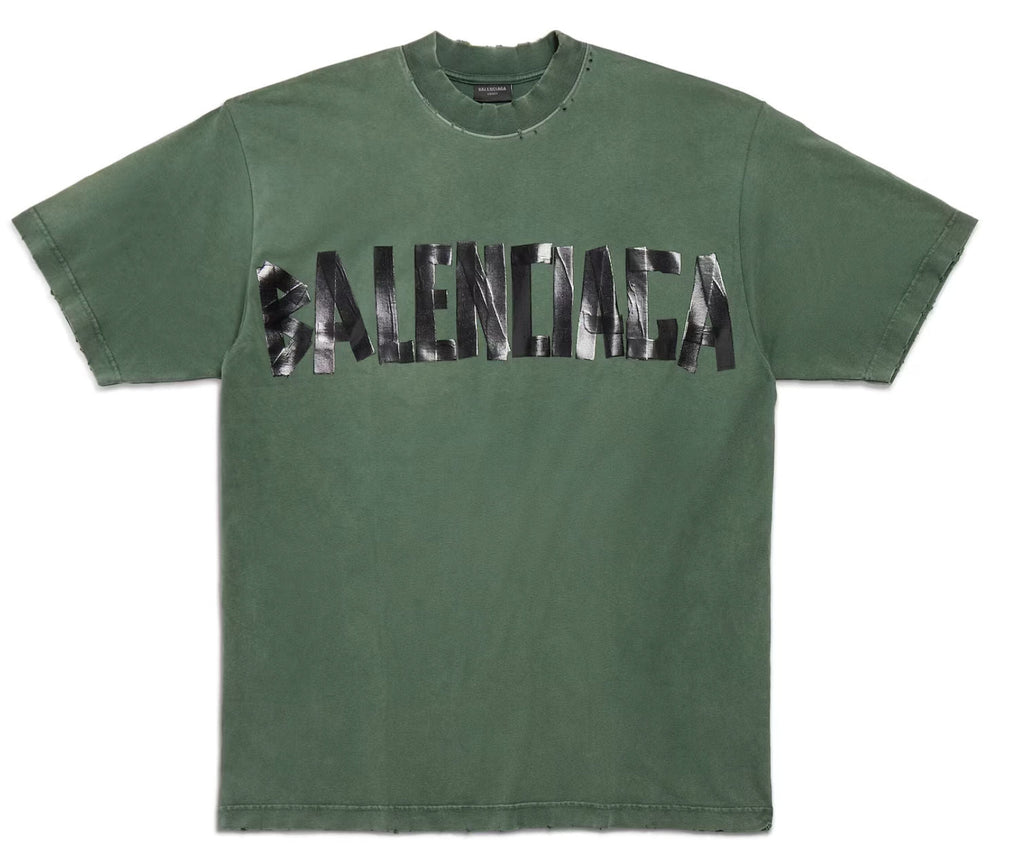Balenciaga Tape Tee "Green"