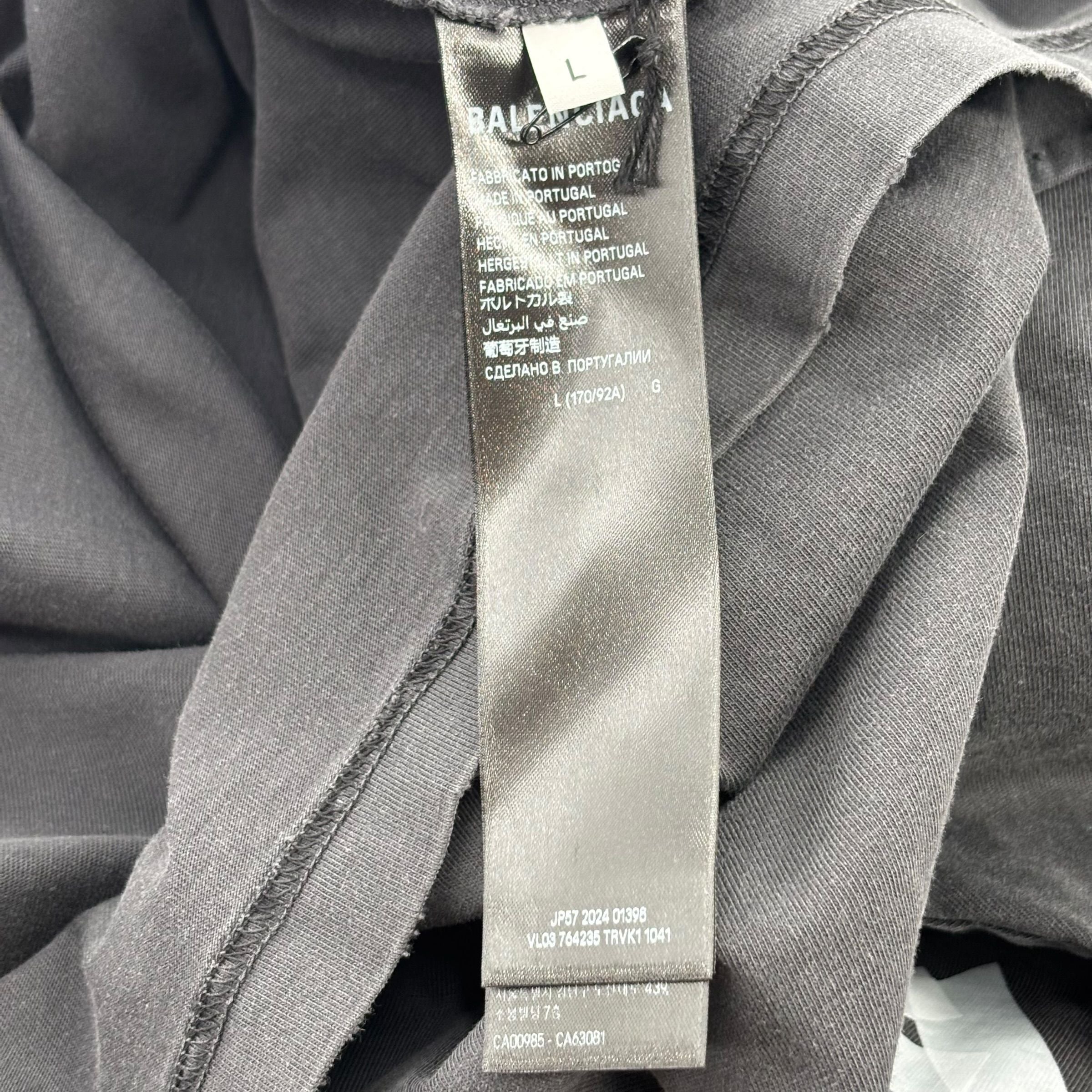 Balenciaga Tape Tee Black