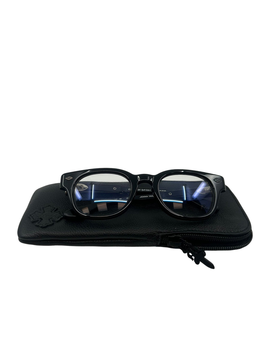 Chrome Hearts Jenna Tail Yea Black Silver Eyewear