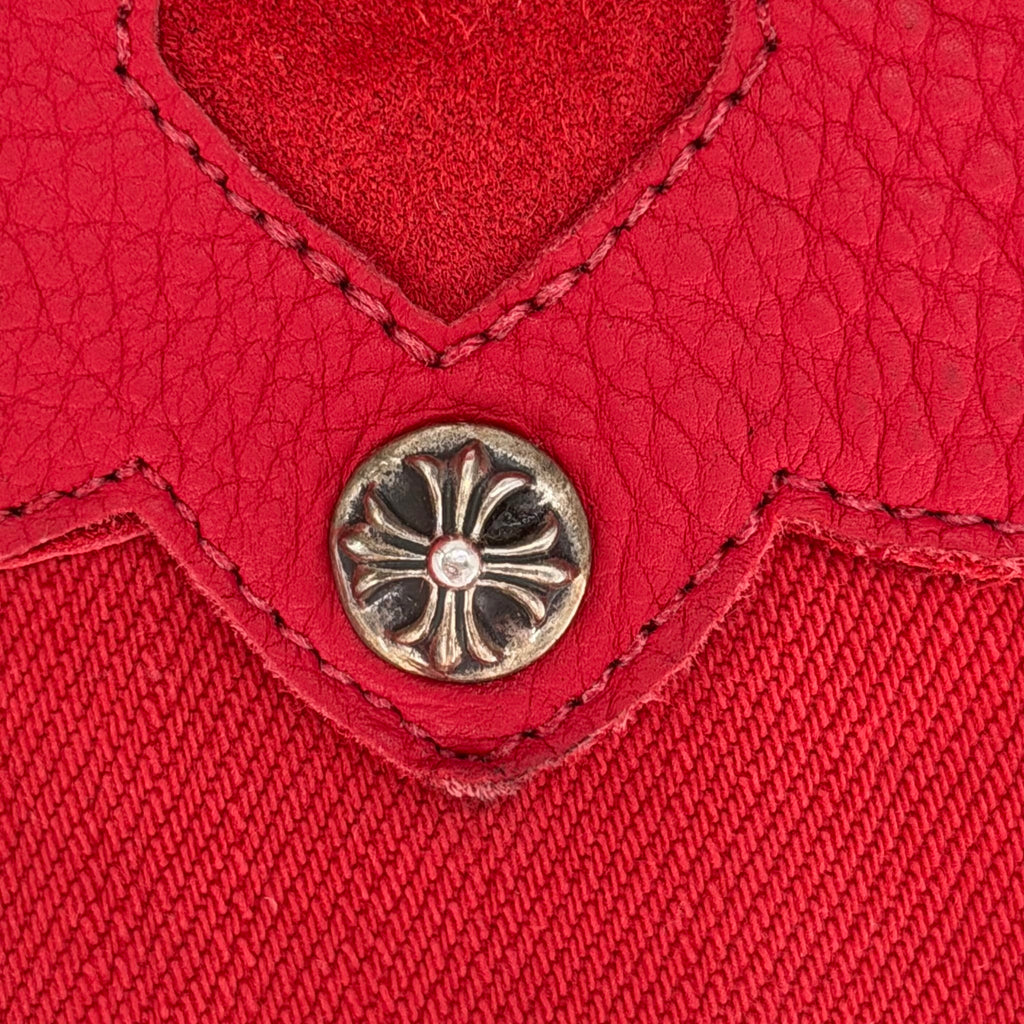 Chrome Hearts 16 Patch Jeans Red