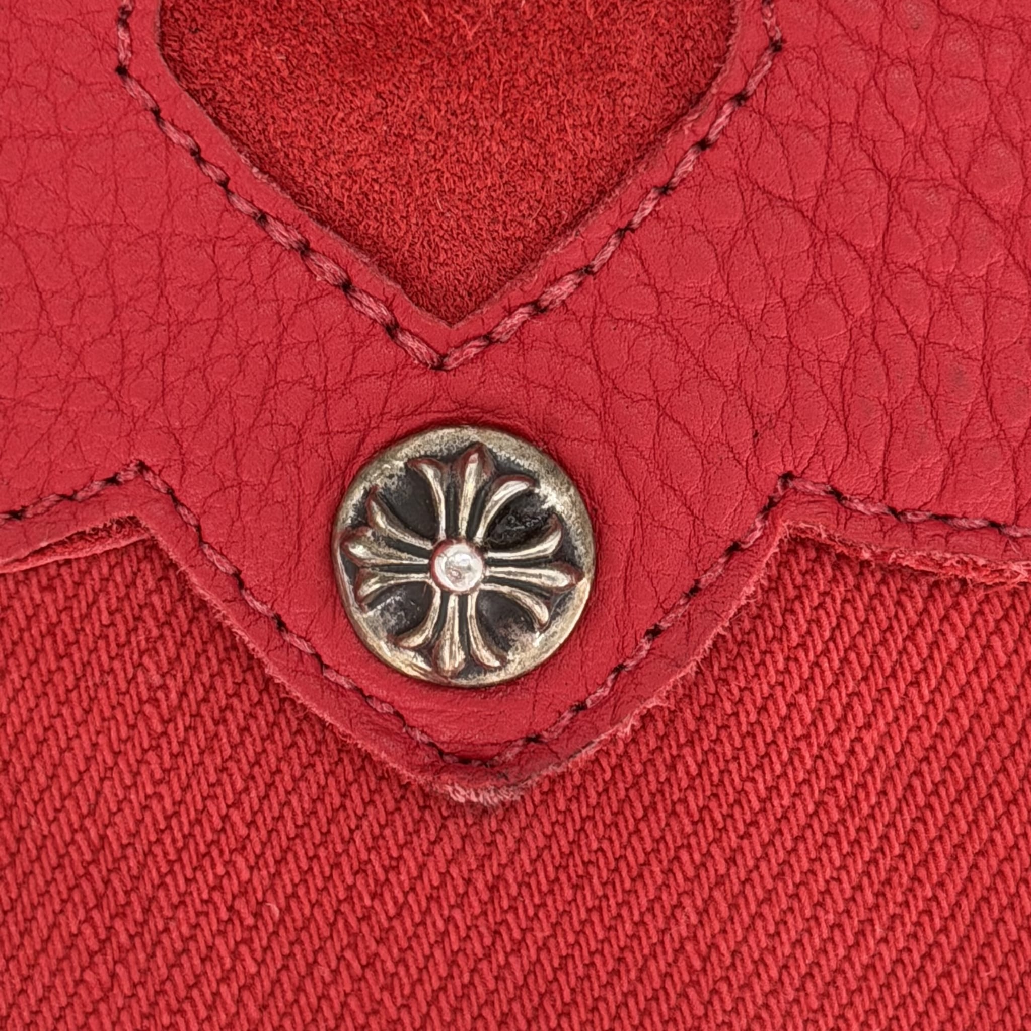 Chrome Hearts 16 Patch Jeans Red