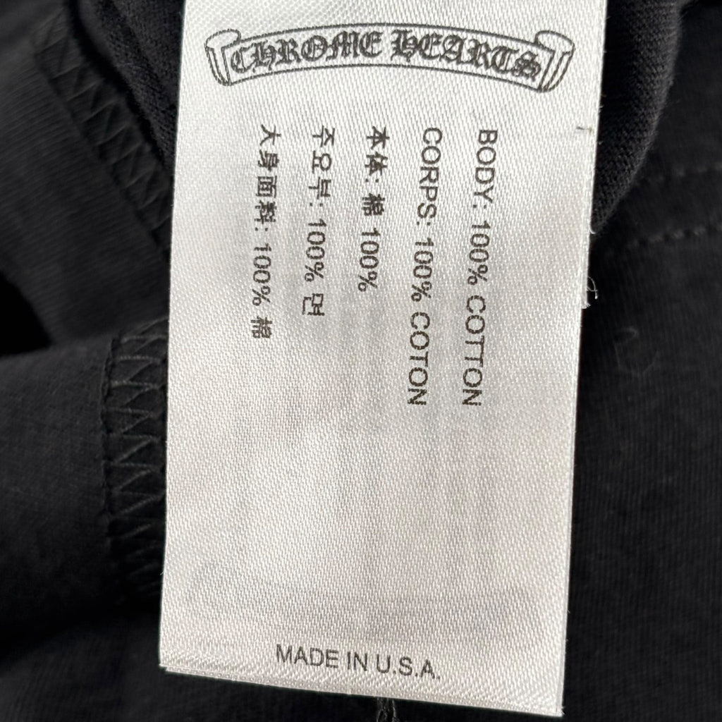 Chrome Hearts Scroll Logo Tee Black