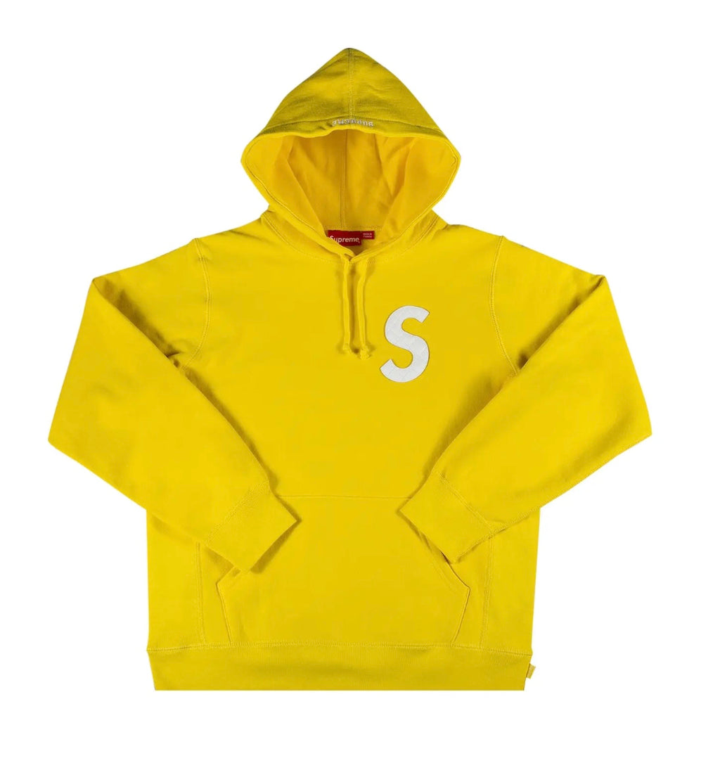Supreme S Logo Hoodie Yellow