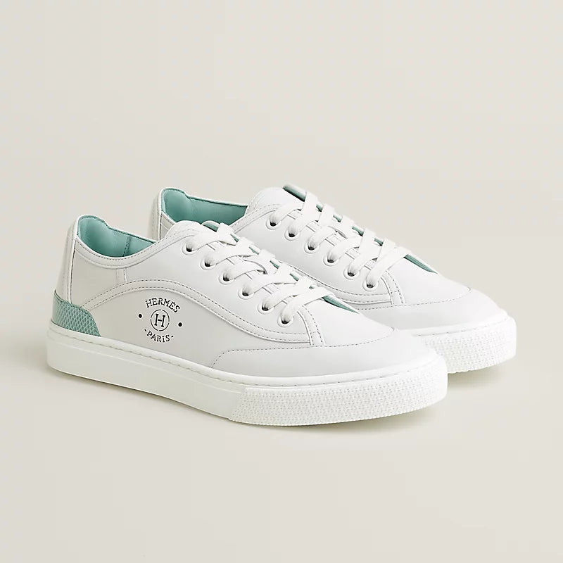 Hermès Get sneaker Blanc Bleu Cristaux