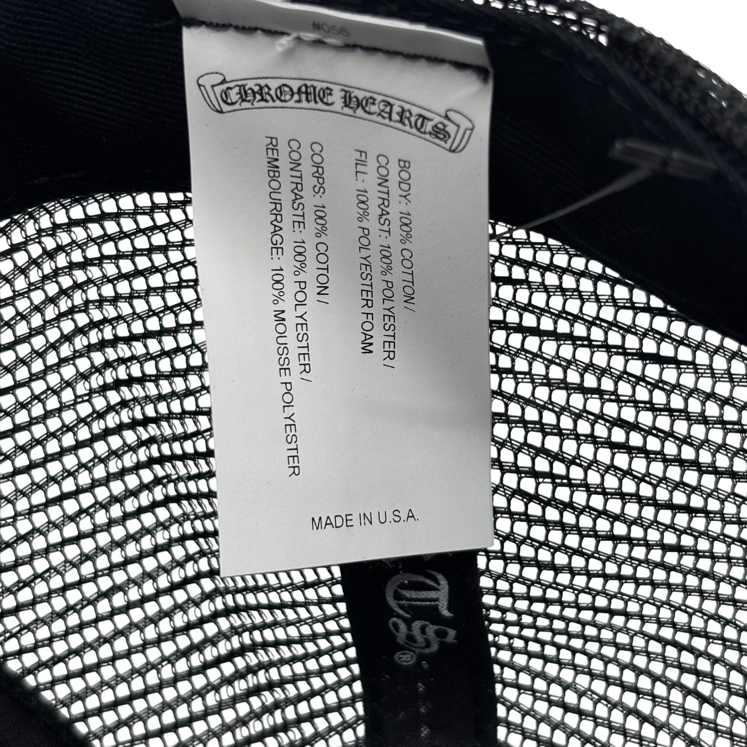 Chrome Hearts CH Las Vegas Trucker Hat Black/Black