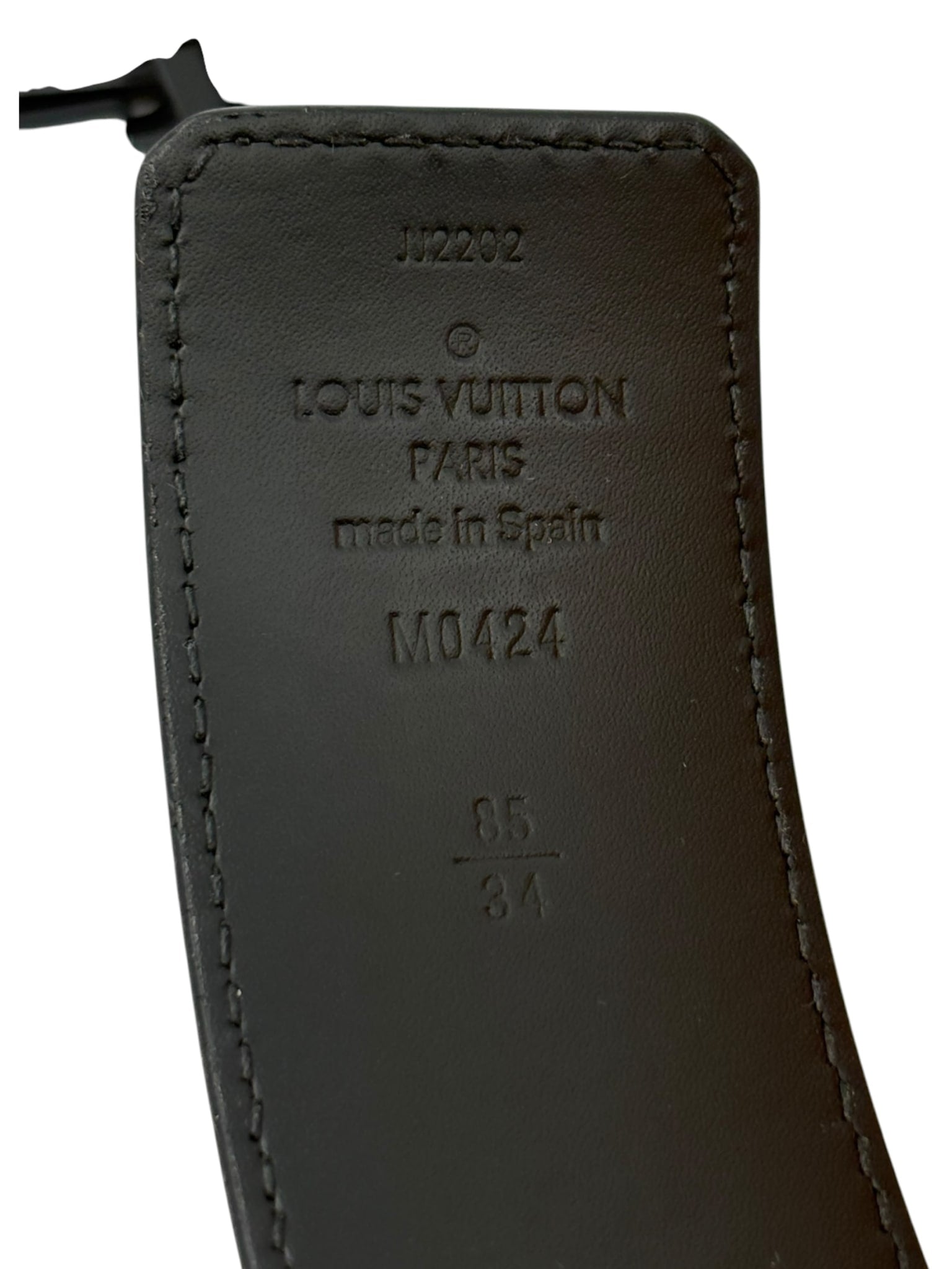 Louis Vuitton Monogram Belt Black