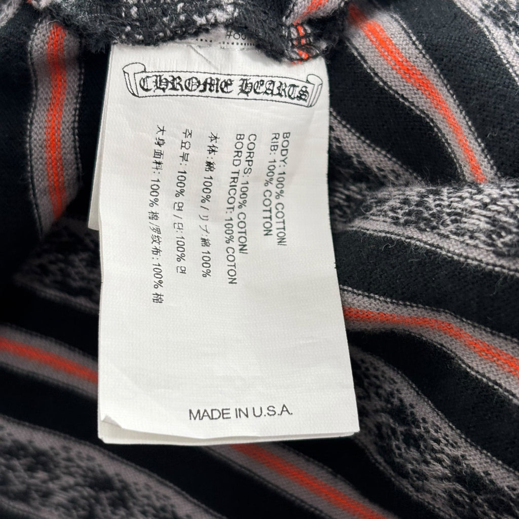 Chrome Hearts Matty Boy Stripe Polo Longsleeve