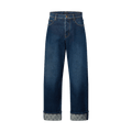 Louis Vuitton Signature Turn Up Denim Skate Pants