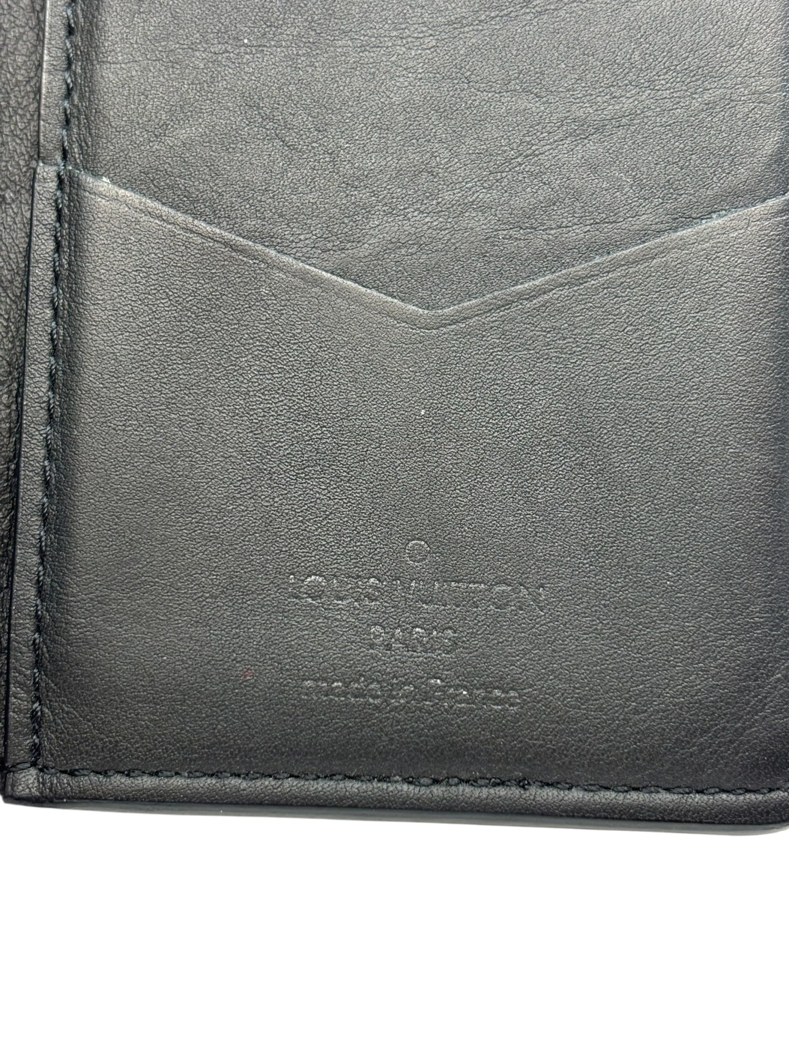 Louis Vuitton Pocket Organizer Monogram Taurillon Noir