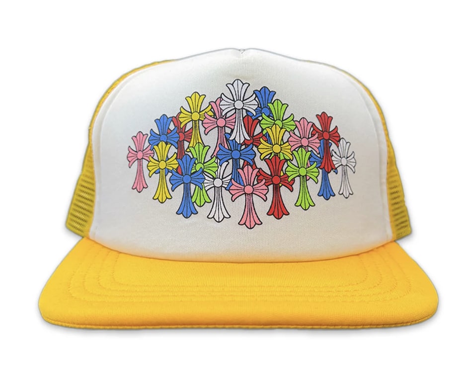 Chrome Hearts Multi Cross Trucker Yellow
