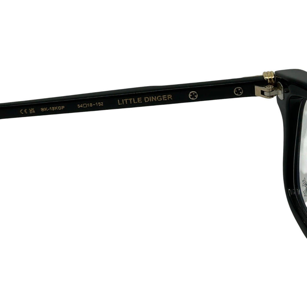Chrome Hearts Little Dinger Glasses Black Gold