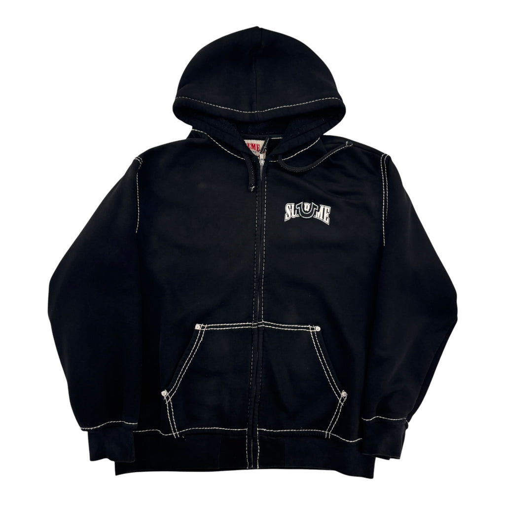 Supreme True Religion Zip Up Hooded Sweatshirt (FW25) Black