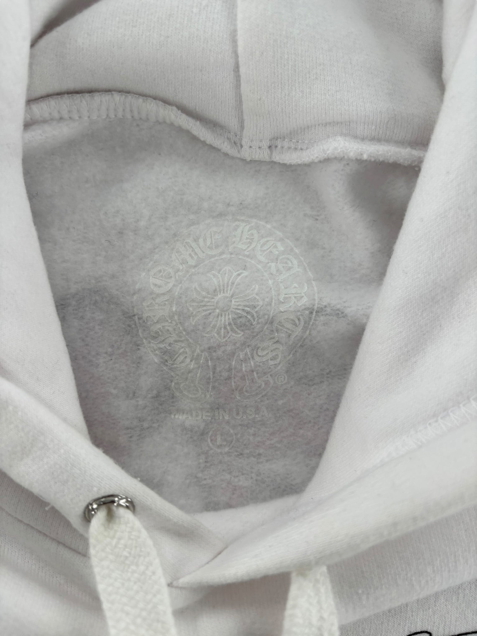 Chrome Hearts Eye Chart Dagger Hoodie White