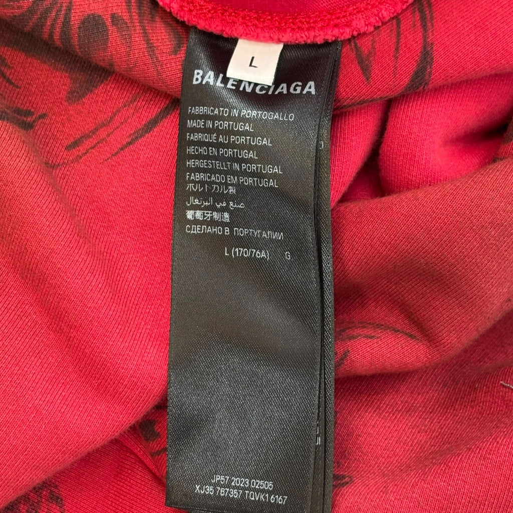 Balenciaga Red Tattoo Sweatpants