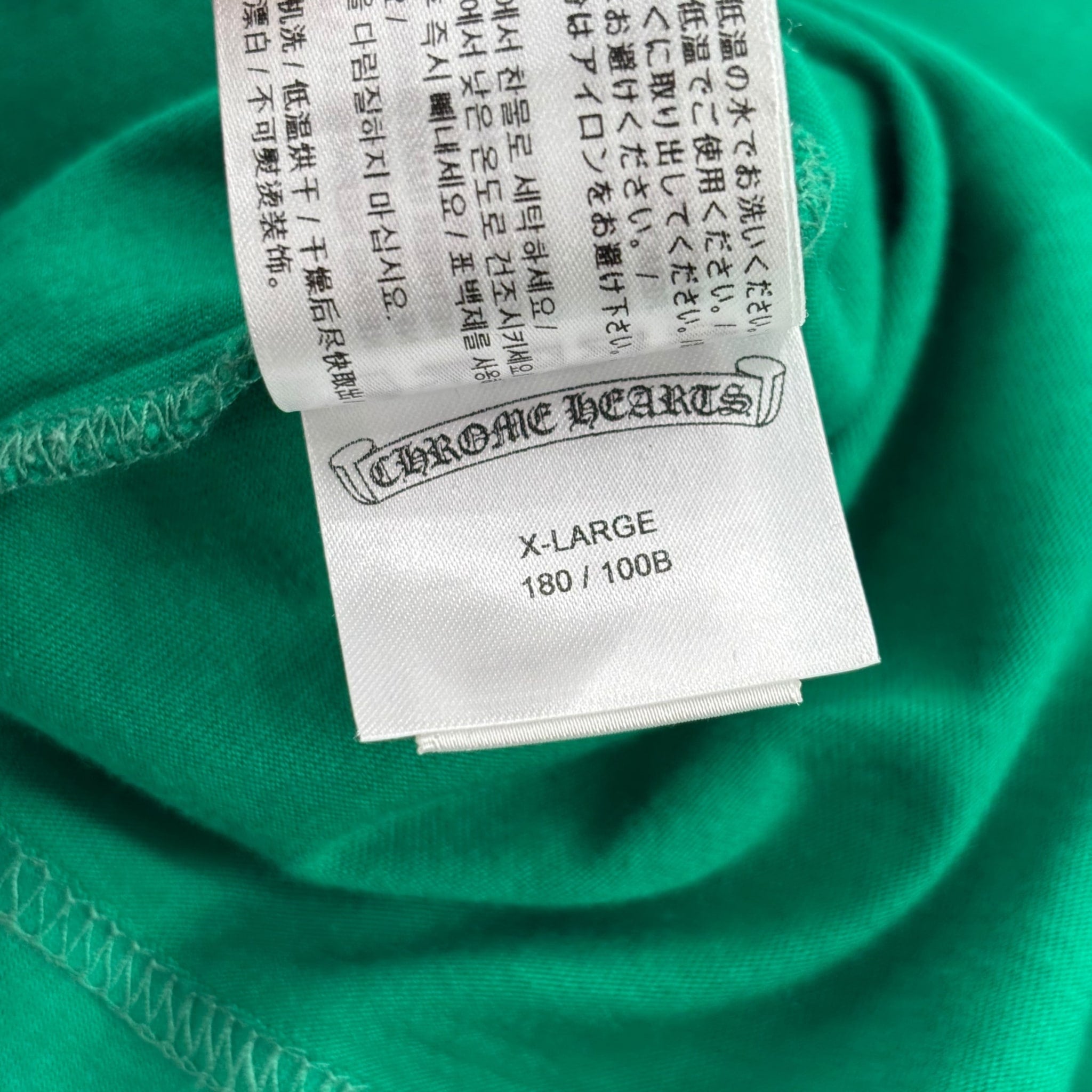 Chrome Hearts Horseshoe L/S T-shirt Green/Orange