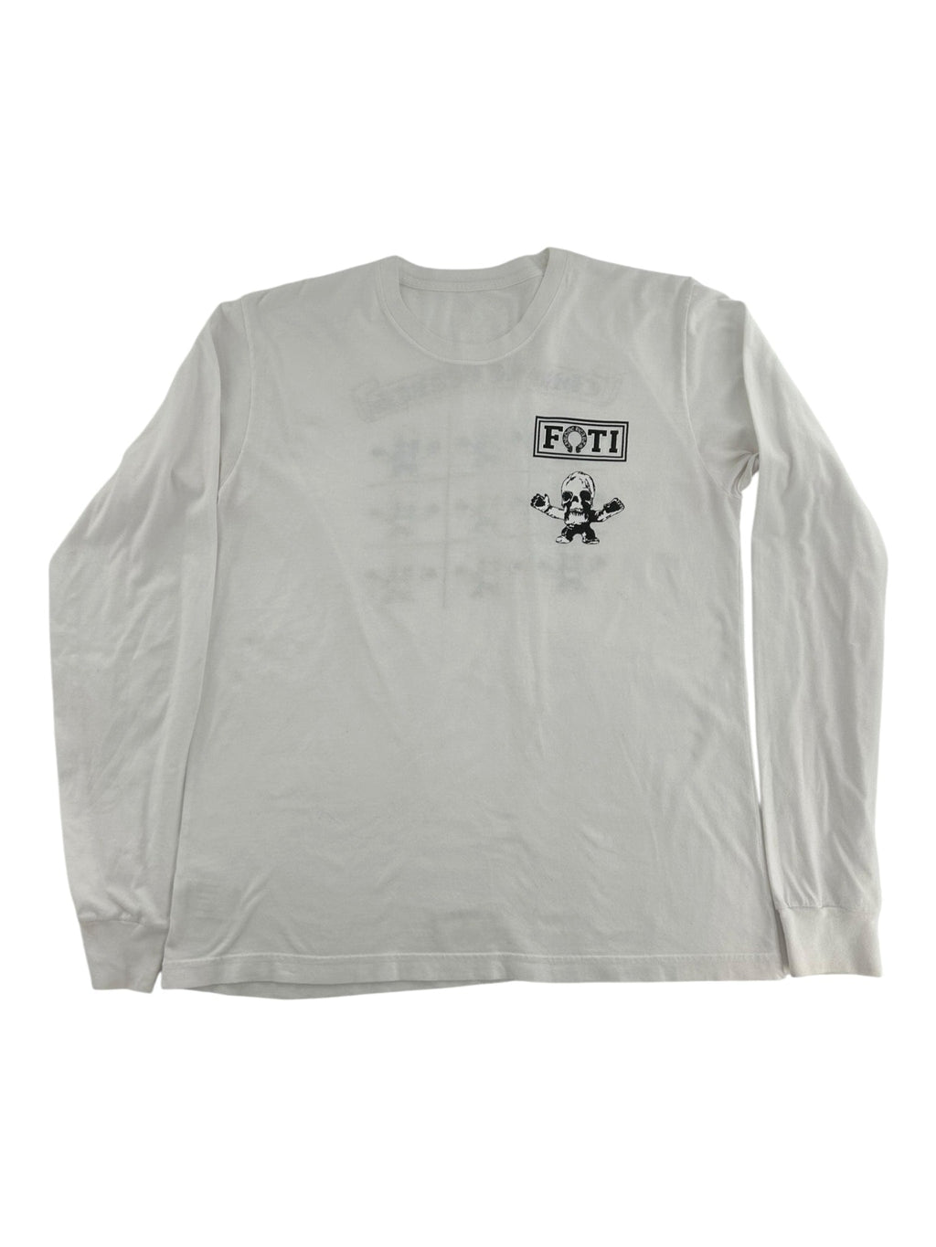 Chrome Hearts Multi Rainbow Foti Teeter Harris White Long Sleeve Tee
