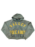 Vale Forever Bank Zip Up Hoodie Dark Mint