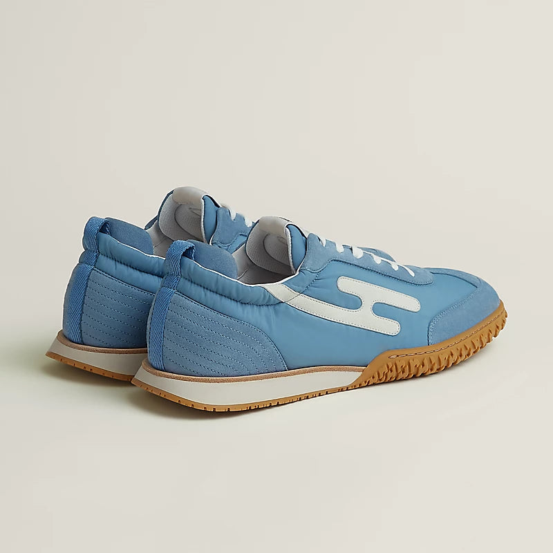 Hermès Jet sneaker Bleu Jean blanc