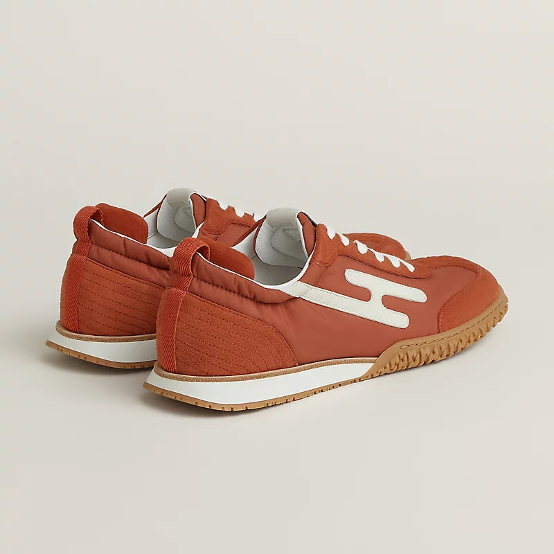 Hermès Jet sneaker Orange Canyon blanc