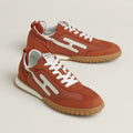 Hermès Jet sneaker Orange Canyon blanc