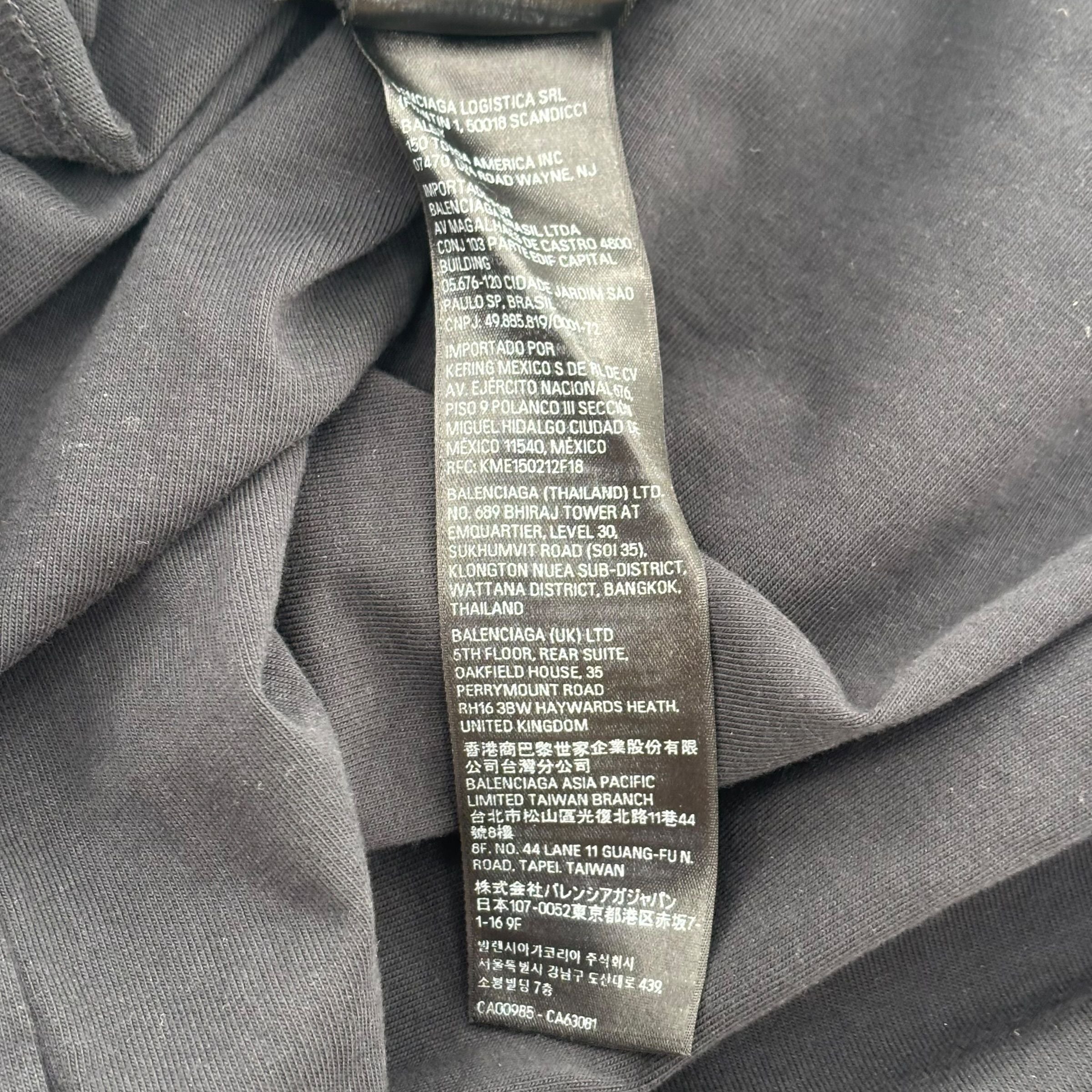 Balenciaga Tape Tee Black