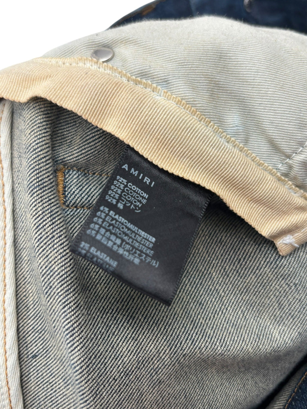 Amiri Bandana Artpatch Jeans Blue