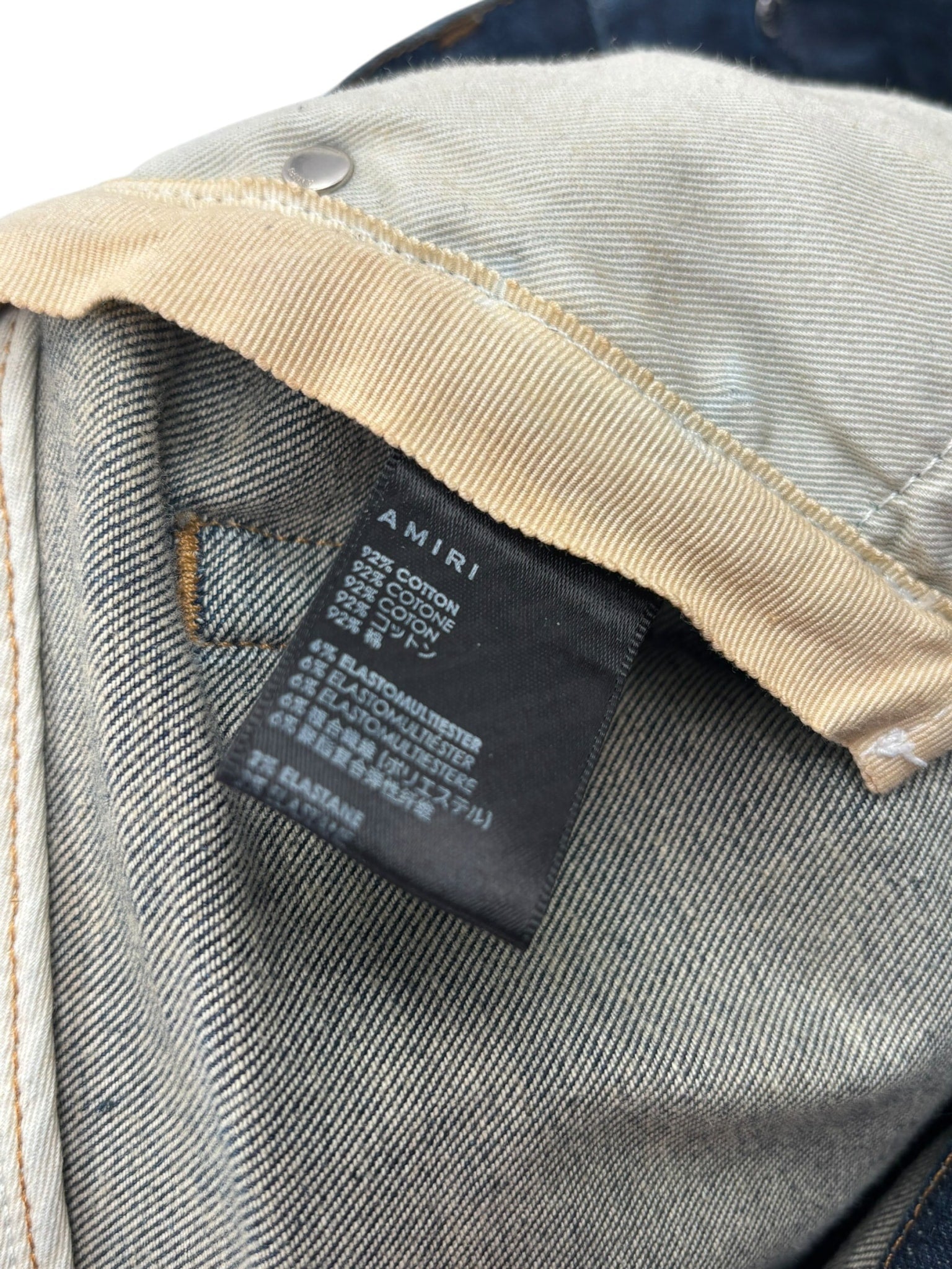 Amiri Bandana Artpatch Jeans Blue