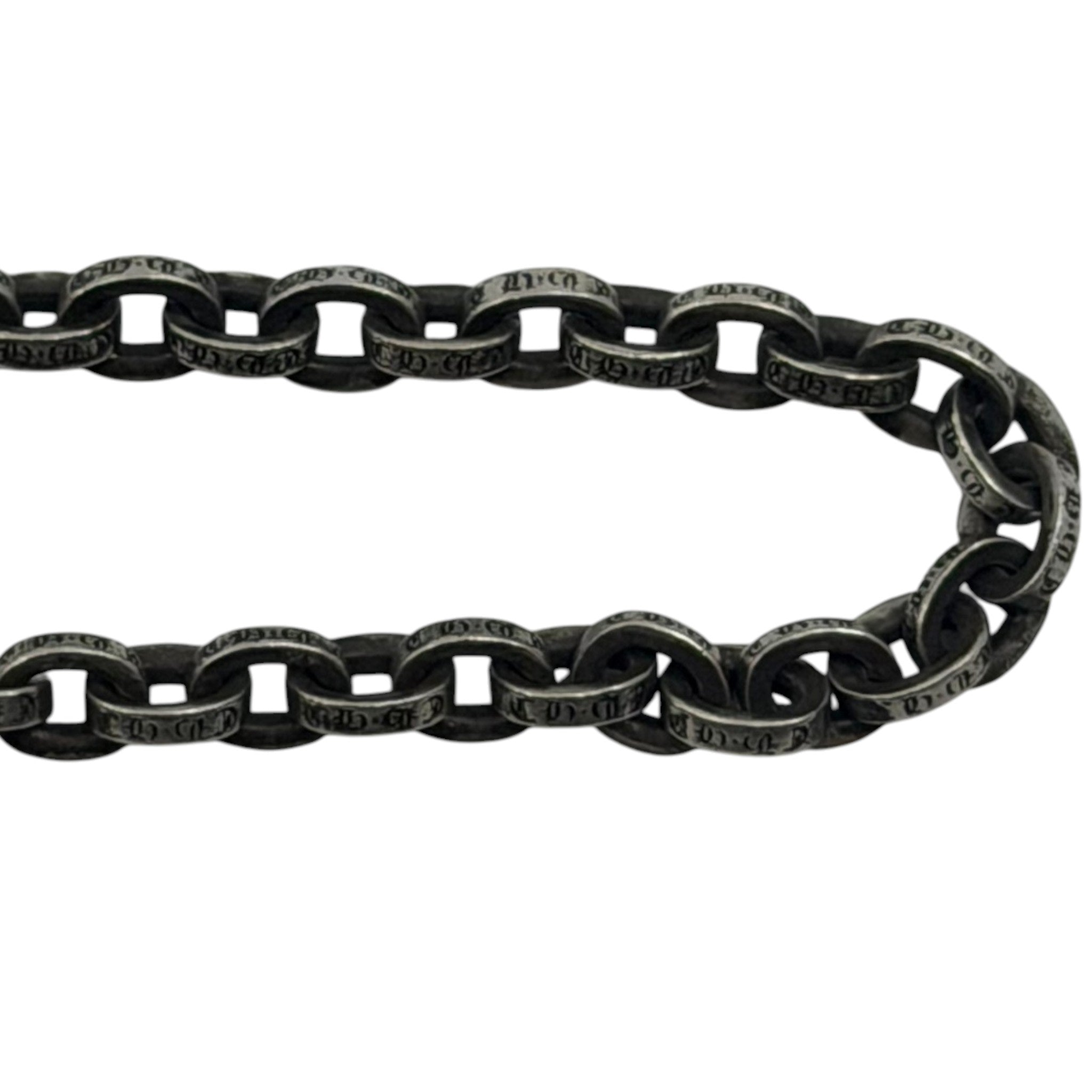 Chrome Hearts Silver Paperchain Necklace 24"