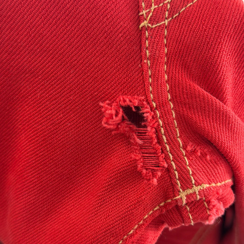 Chrome Hearts 16 Patch Jeans Red