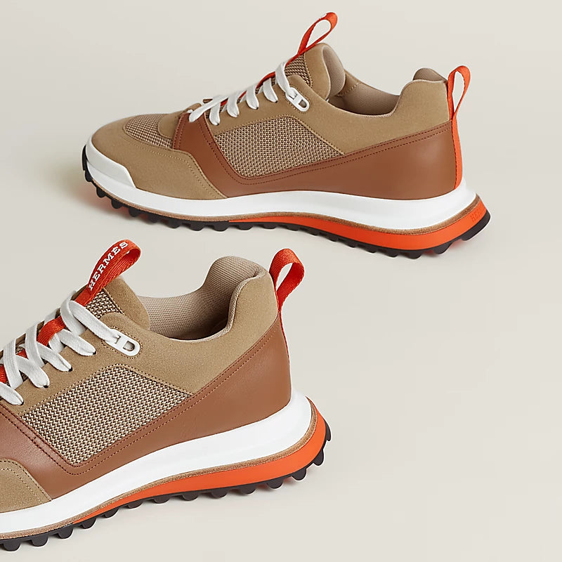 Hermès Leader sneaker Multicolore Beige Albâtre