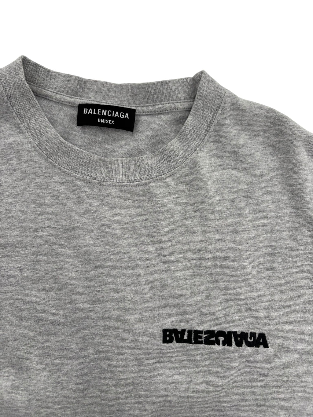 Balenciaga Turn Slit Tee Grey