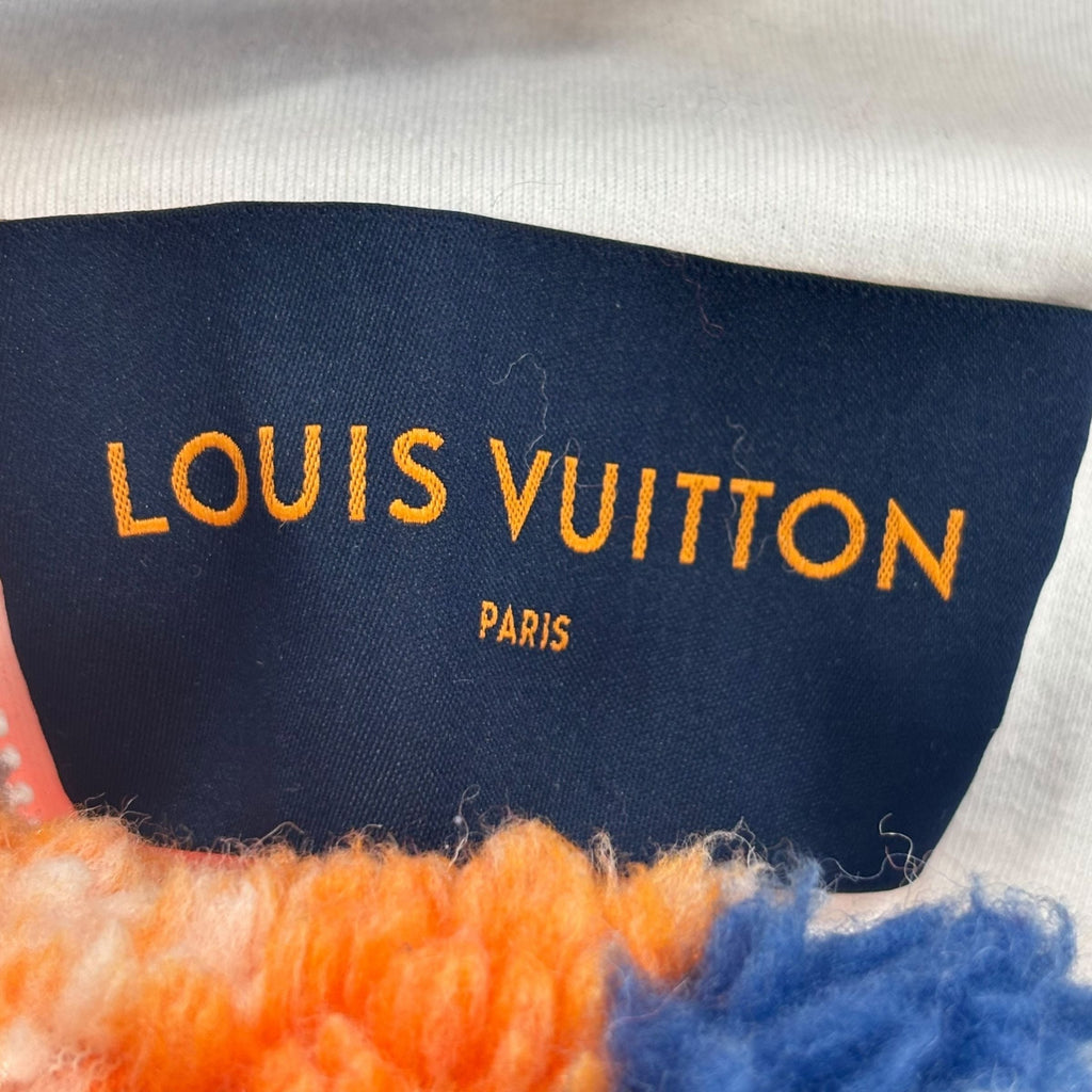Louis Vuitton Jacquard Camo Fleece Jacket Blue/Orange/White