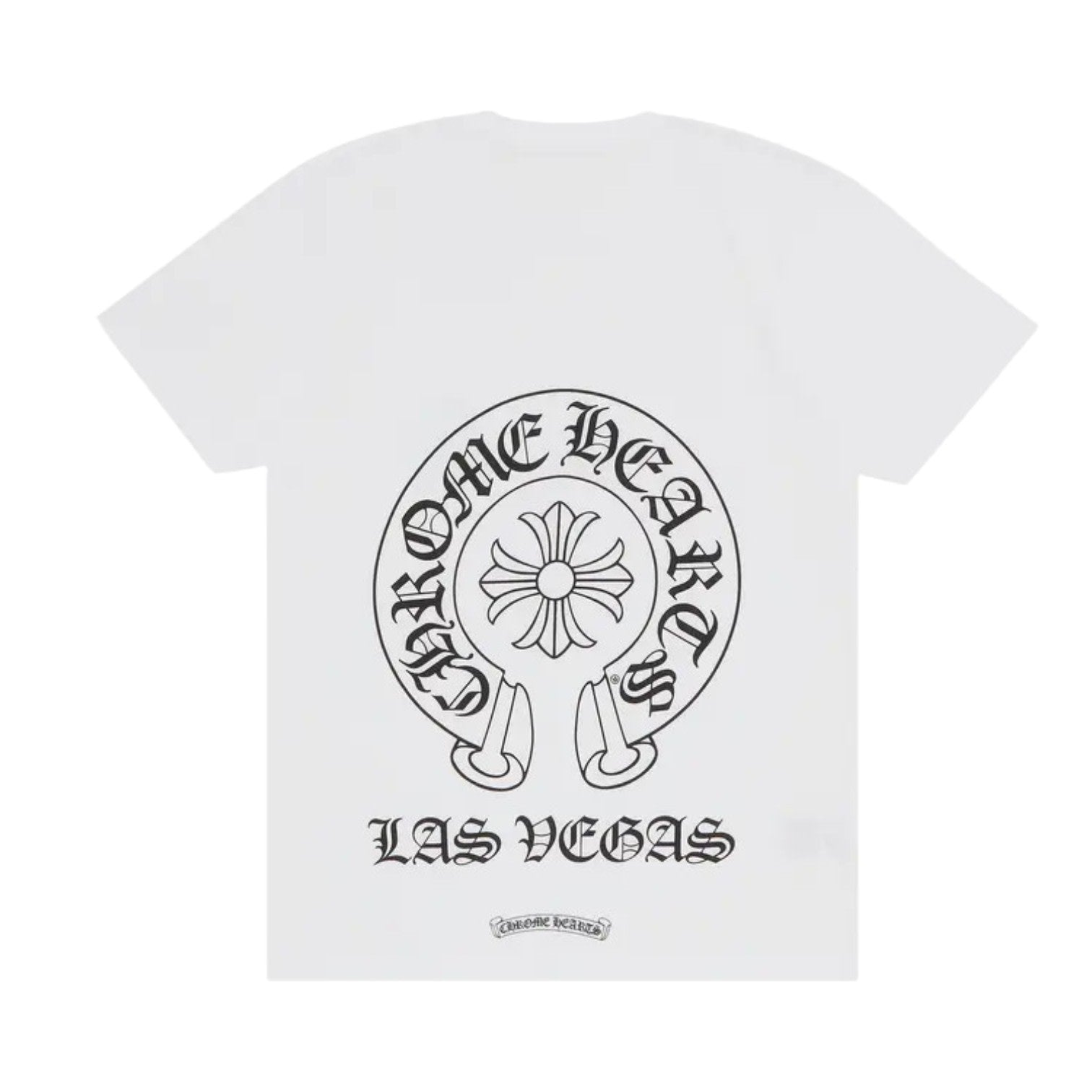 Chrome Hearts Las Vegas Horseshoe Logo Pocket Tee White