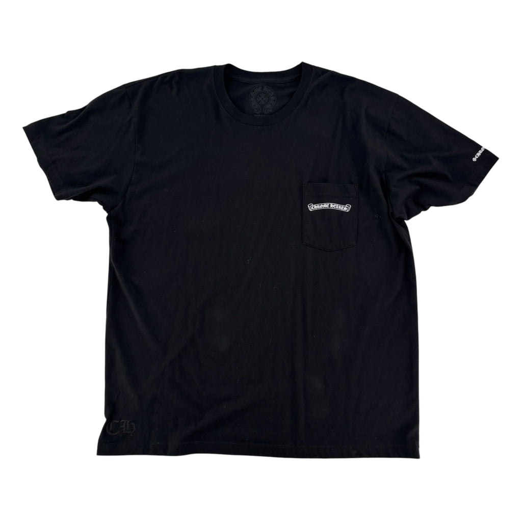 Chrome Hearts Scroll Logo Tee Black