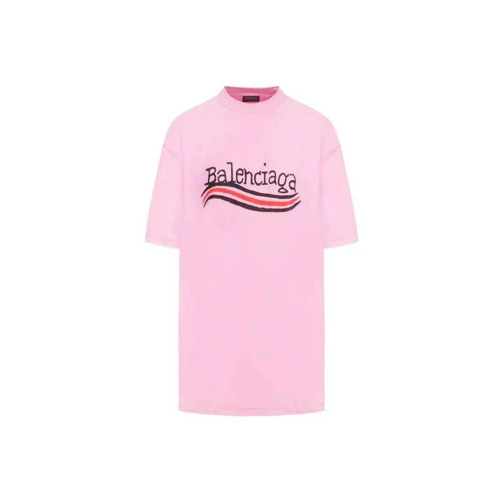 Balenciaga Hand Drawn Political Campaign Logo Pink