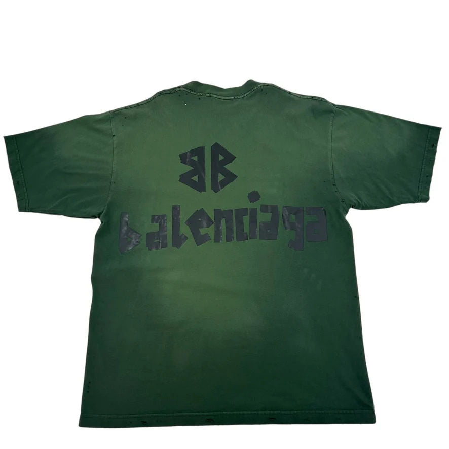 Balenciaga Tape Tee "Green"