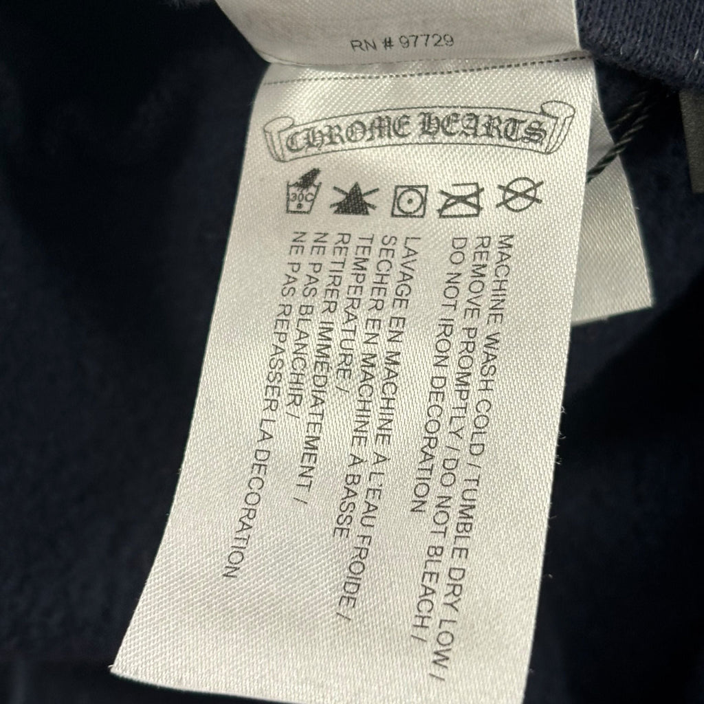 Chrome Hearts Logo Hoodie Navy