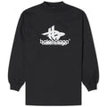 Balenciaga Layered Logo Longsleeve Black