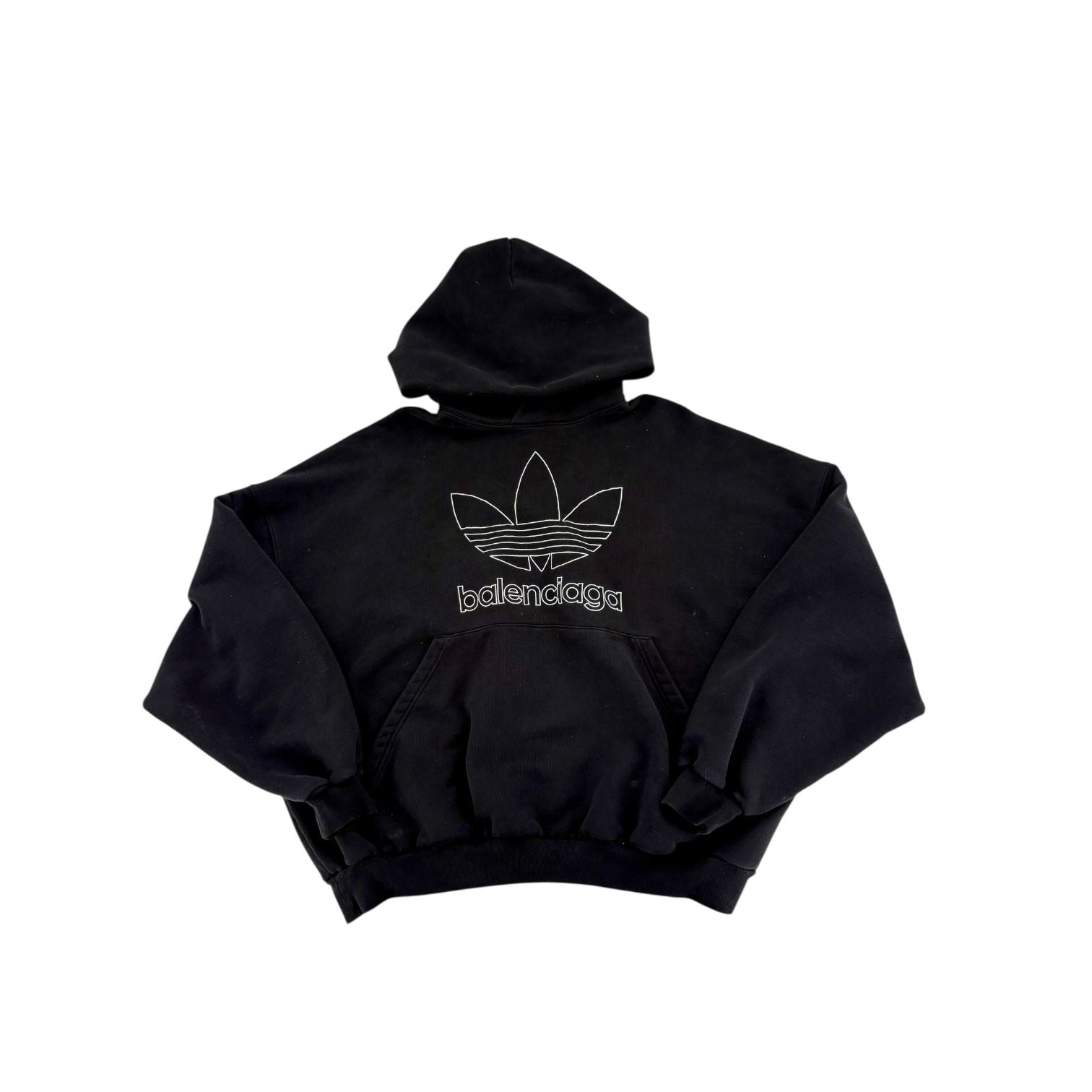 Balenciaga Adidas Hoodie Black