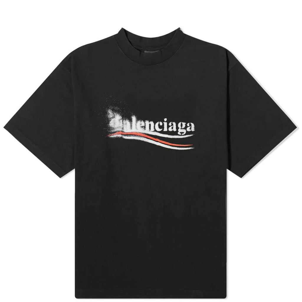 Balenciaga Political Campaign Stencil Shirt Faded Black
