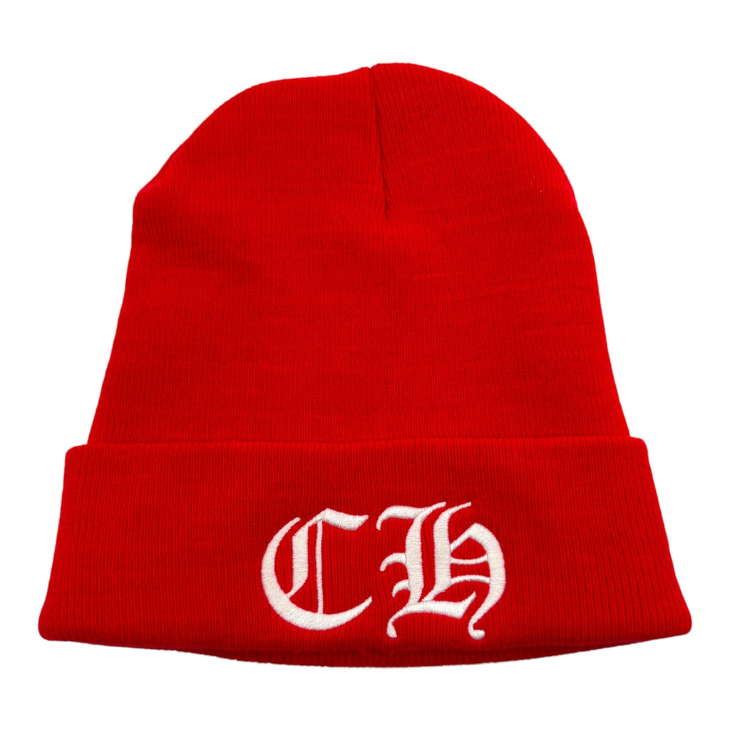 Chrome Hearts CH Logo Beanie Red