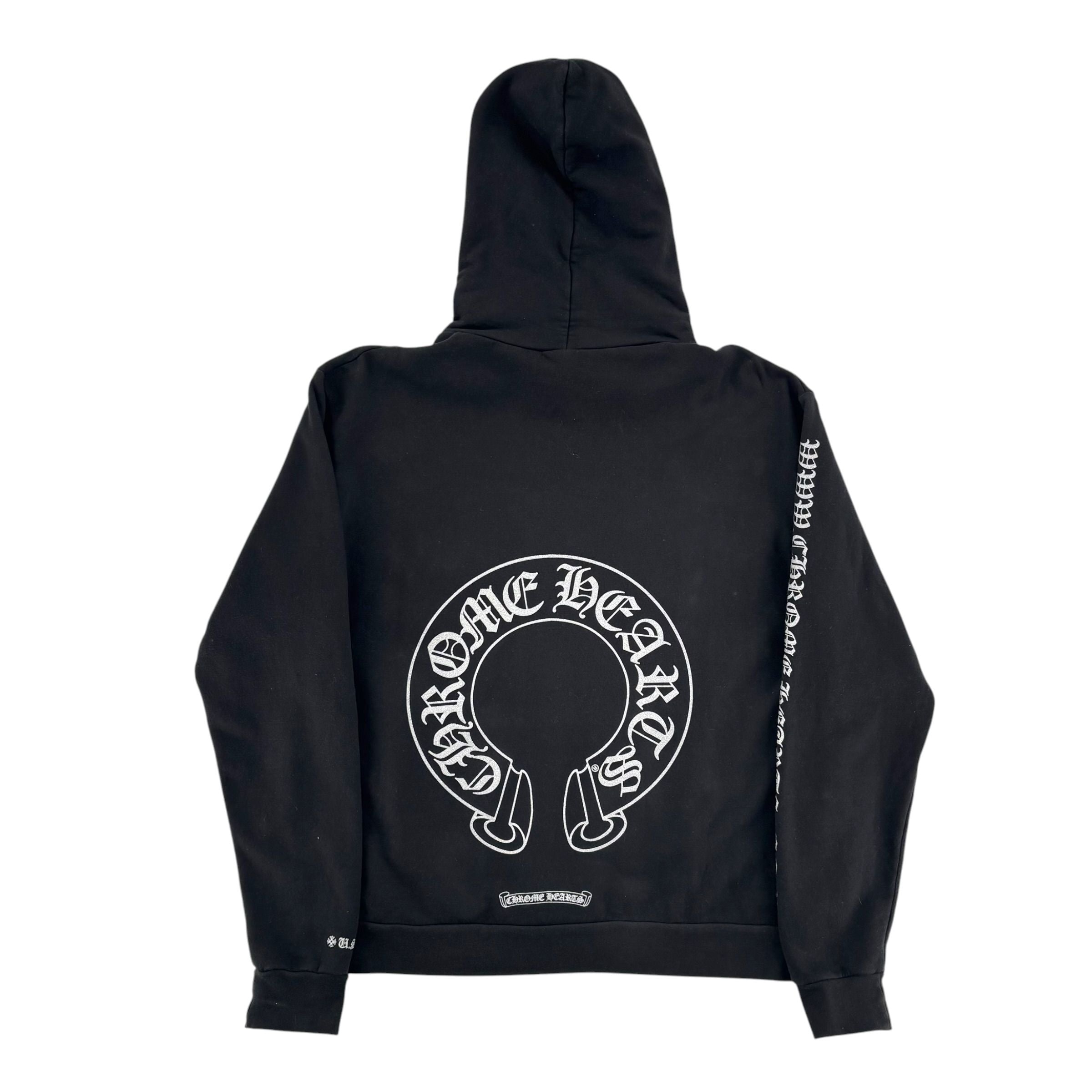 Chrome Hearts Online Exclusive Glitter Hoodie Black/Silver