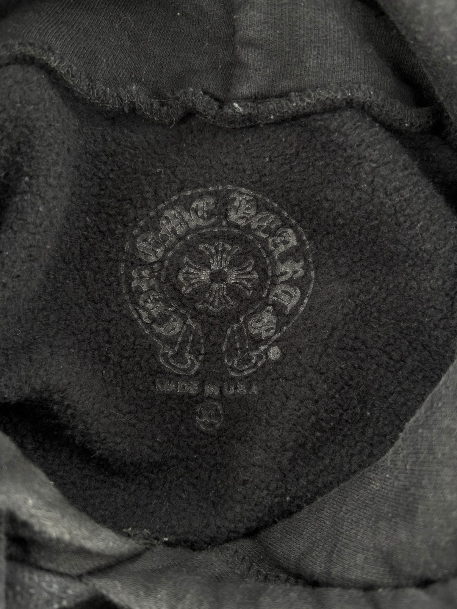Chrome Hearts Online Exclusive Glitter Hoodie Black/Silver